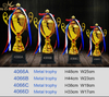 Custom Printing Logo Sports Championship Metal Badminton Trophy