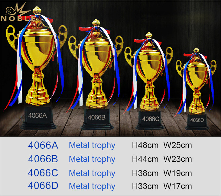 Custom Printing Logo Sports Championship Metal Badminton Trophy