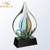 High Quality Hand Blown Unique Design Art Glass Award Trophy