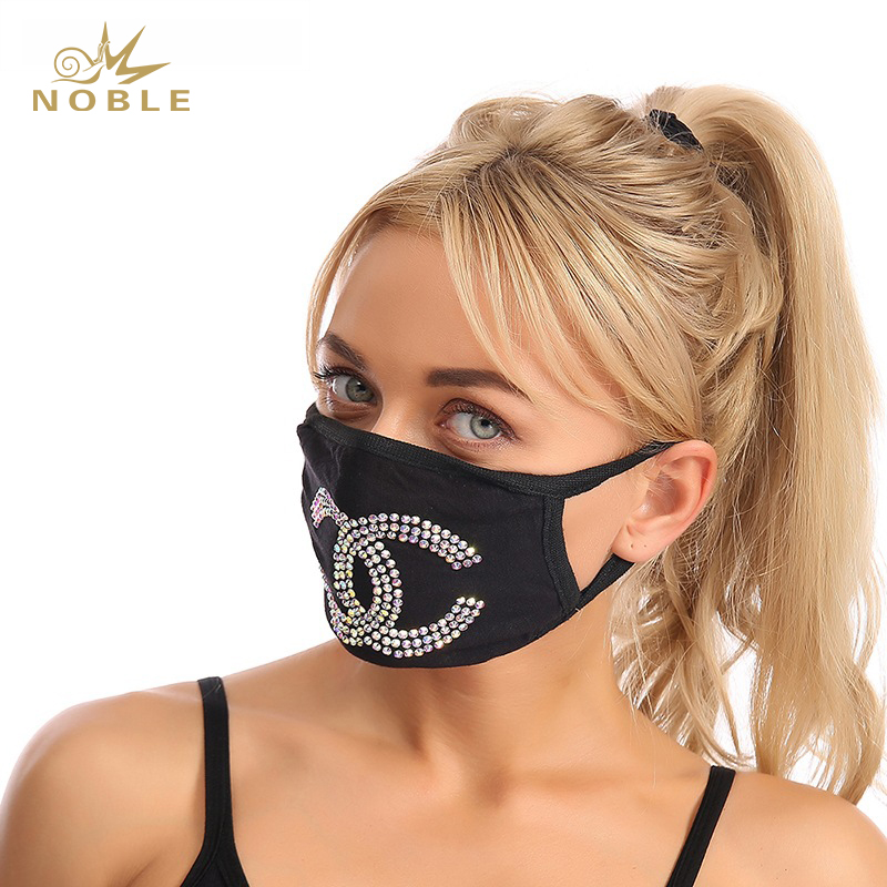 Hot Selling Masquerade Fashion Rhinestone Crystal Bling Face Party Mask for Women
