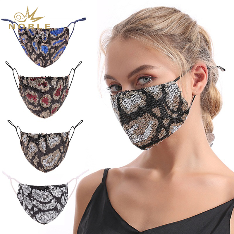 Christmas Masquerade Mask for Women Bling Sequins Fashion Party Face Mask for Girls 