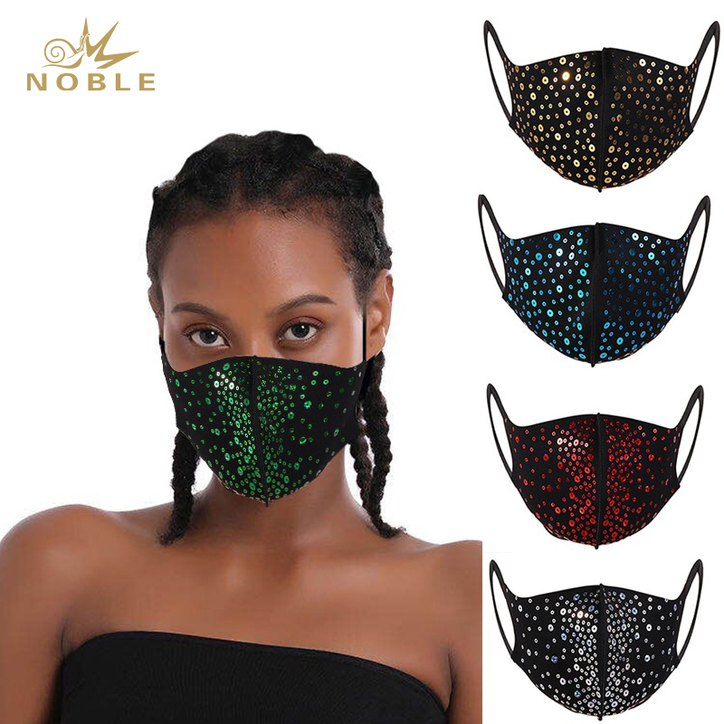 Fashion Show Holiday Mask Sequin Face Mask Party Mask
