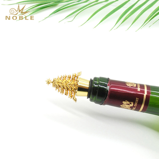 Zinc Alloy Christmas Tree Shape Wine Bottle Stopper Return Gift for Hot on Amazon 