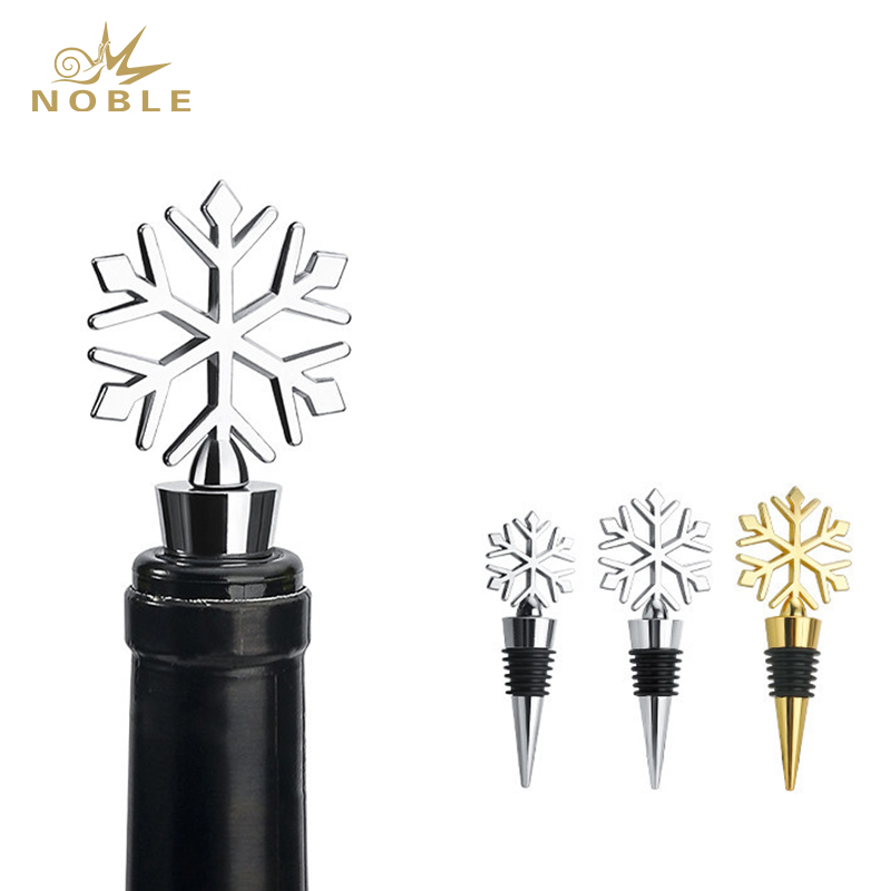 Wedding Gifts Silver Snowflake Wine Bottle Stopper