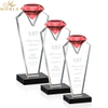 Noble High Quality Best Selling Red Crystal Diamond Trophy