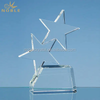 Noble Blank Plaque Crystal Double Rising Star Award Trophy