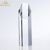 Free Engraving Custom Optical Crystal Block Hexagon Tower Trophy