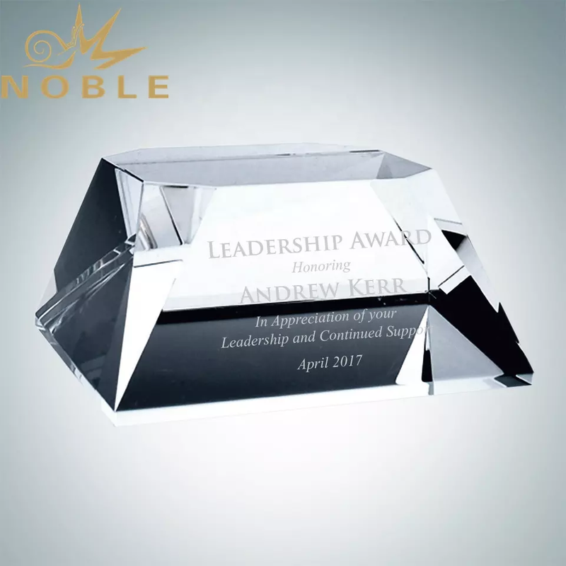 Custom Slant Beveled Crystal Base