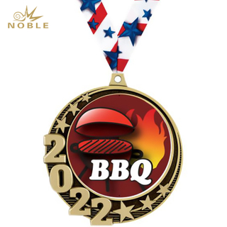 Best Selling Crescent Custom Insert Medal Metal Cooking Medal
