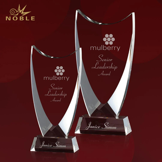 Free Engraving Crystal Dawkins Award Optical Crystal Plaque Trophy