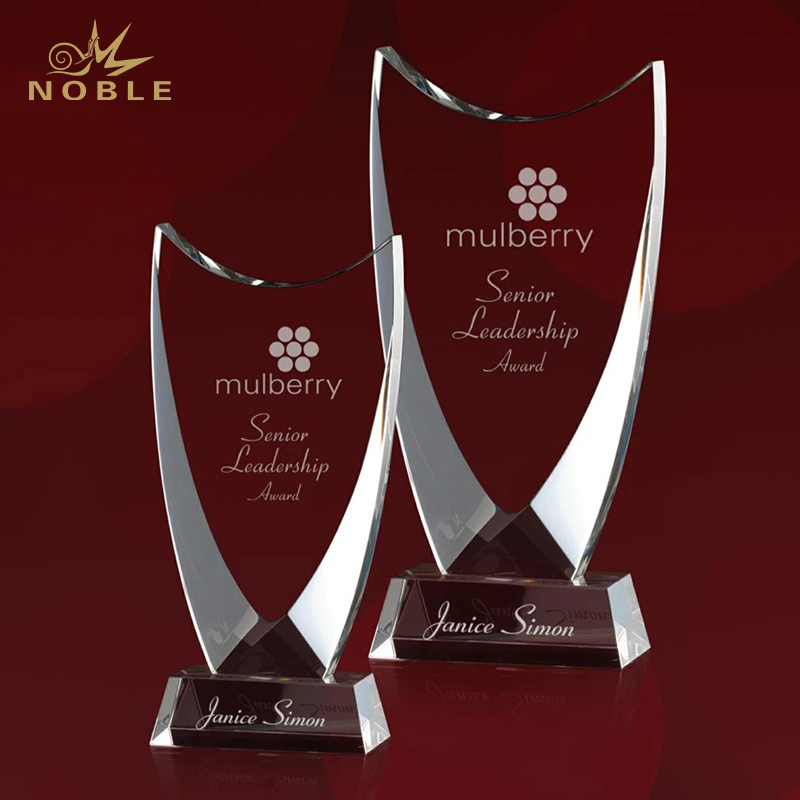 Free Engraving Crystal Dawkins Award Optical Crystal Plaque Trophy