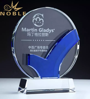 Noble New Design High Quality Custom Crystal Plaque Award