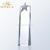 Customized Crystal Wedge Tower Trophy with Metal Star