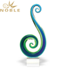 Noble Home Decoration Gift Marina Swirl Art Glass Award
