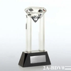 Noble Custom Clear Elegant Award Crystal Diamond Trophy On Base