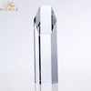  Custom Optical Crystal Block Hexagon Tower Trophy