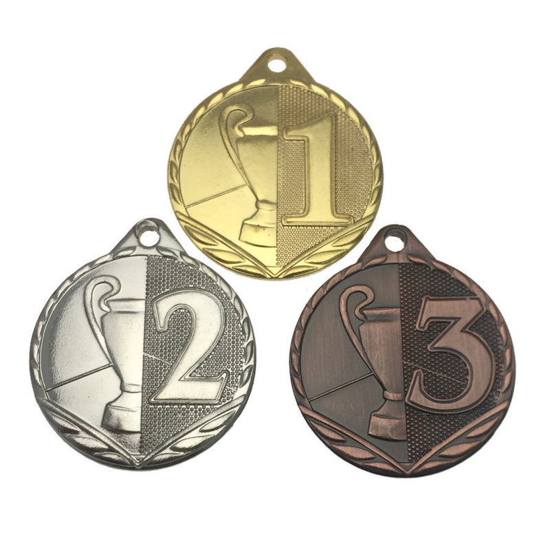 Wholesale Cheap Gold Silver Bronze Metal Business Gift Karate Trophy Award Sports Blank Medal
