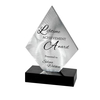 Crystal With High Quality Silver Metal Aluminum Star Custom Bespoke Etched Logo Business Gift Craft Trophy Awards