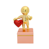 High Quality Customized Shape Gold Silver Bronze Metal Cartoon Character Business Gift Custom Logo Achievement Trophy Awards