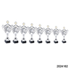 2024 New Design Different Size Custom Made Marble Base Sports Golf Soccer Basketball Marathon Custom Logo Gold Metal Silver Dance Trophy Cup 