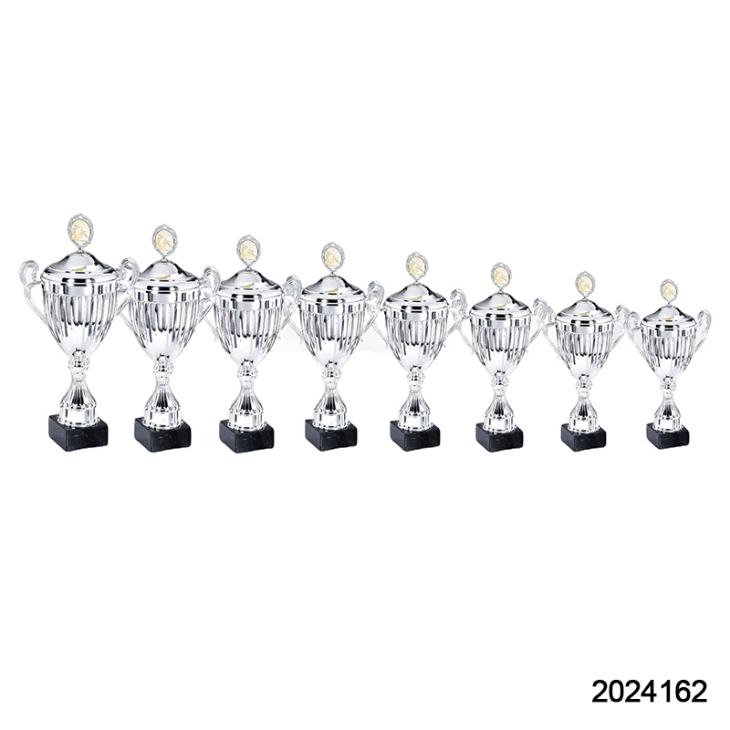 2024 New Design Different Size Custom Made Marble Base Sports Golf Soccer Basketball Marathon Custom Logo Gold Metal Silver Dance Trophy Cup 
