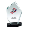 Noble Manufacturer Wholesale Crystal Glass Plaque With Custom Logo UK Gift Sport Soccer Trophy Award Hand Craft