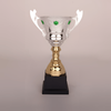 2024 New Design Different Size Custom Made Marble Base Sports Golf Soccer Basketball Marathon Custom Logo Metal Silver Metal Trophy Cup 