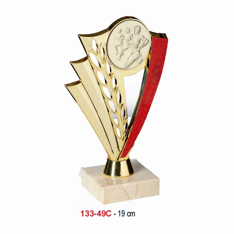 2024 New Design Different Size Custom Made Marble Base Sports Golf Soccer Basketball Marathon Custom Logo Gold Metal Star Trophy Cup 
