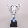 2024 New Design Different Size Custom Made Marble Base Sports Golf Soccer Basketball Marathon Custom Logo Silver Metal Trophy Cup 