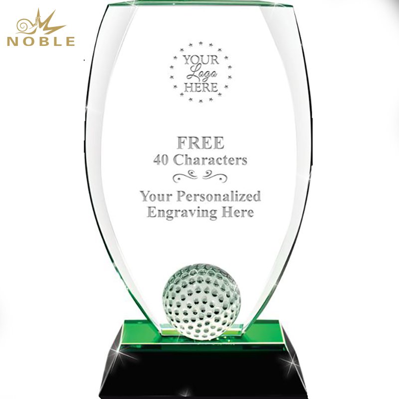 Noble Crystal Glass outdoor Sports Customized Personalized Bespoke Logo Engraved Hole in One Golf Trophy Award
