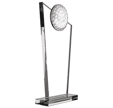 Noble Sword Metal Crystal Glass outdoor Sports Customized Personalized Bespoke Golf Embedded Trophy Award