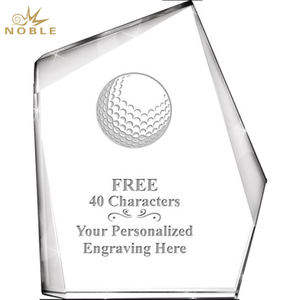 Noble Brink Crystal Glass Outdoor Sports Customized Personalized Bespoke Logo Golf Trophy Award