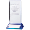 Noble Manufacturer Longest Drive Crystal Glass Plaque Sports Gift Custom Bespoke Logo Golf Trophy Award Hand Craft