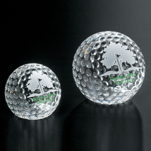 Noble High Quality Crystal Glass Business Gift Sports Awards Custom Bespoke Logo Golf A Hole in One Trophy Hand Craft