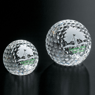 Noble High Quality Crystal Glass Business Gift Sports Awards Custom Bespoke Logo Golf A Hole in One Trophy Hand Craft