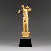 Noble High Quality Gold Metal Golf With Crystal Base Business Gift Sports Awards Custom Bespoke Logo Golf A Hole in One Trophy