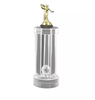 Noble Crystal Golf Ball And Crystal Column On Metal Base Golf Trophy Award
