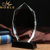 Noble High Quality Diamond Cutting Crystal Plaque Award with Custom Base 