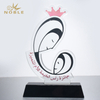 2020 Custom Made Crystal Cutout Sandblasted Trophy