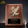  New Design Solid Wooden Metal Eagle Wood Plaque Trophy for America