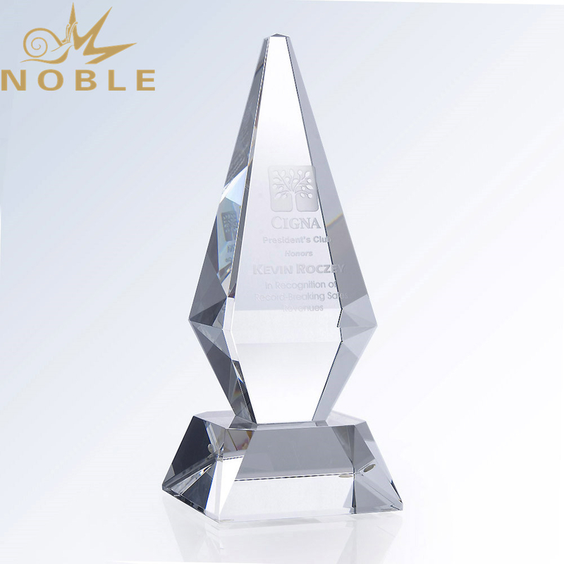 Noble Excellent Free Engraving Custom Crystal Obelisk Award 