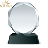Customized Engraved Faceted Round Crystal Plaque Trophy As Business Gift