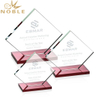 Hot Selling Custom Engraving Glass Square Plaque Award
