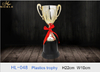 Hot Selling Low Price Plastic Trophy Cup Award with Red Ribbon