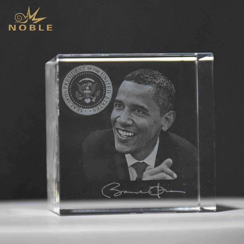 2020 Noble Custom Made Laser Cube Award Trophy for USA Election Anniversary Gift