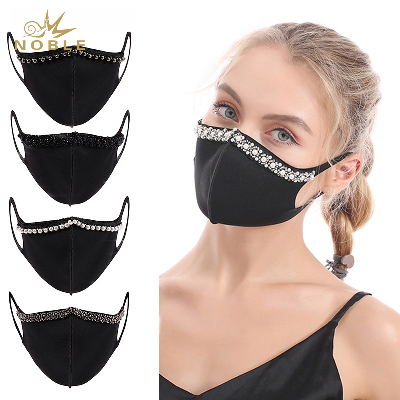 High Quality Washable Reusable Diamond Decorative Face Mask as Gifts