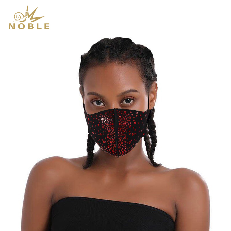 Fashion Show Holiday Mask Sequin Face Mask Party Mask