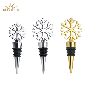 Wedding Gifts Silver Snowflake Wine Bottle Stopper