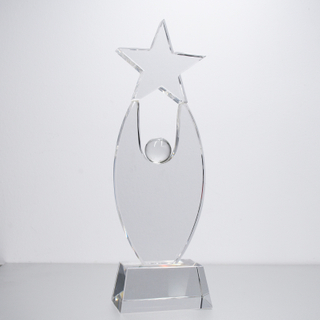 Custom Classic Crystal Star Trophy Blank Crystal Trophy