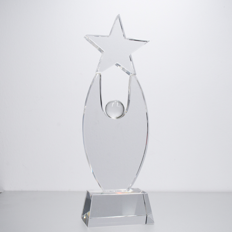 Custom Classic Crystal Star Trophy Blank Crystal Trophy